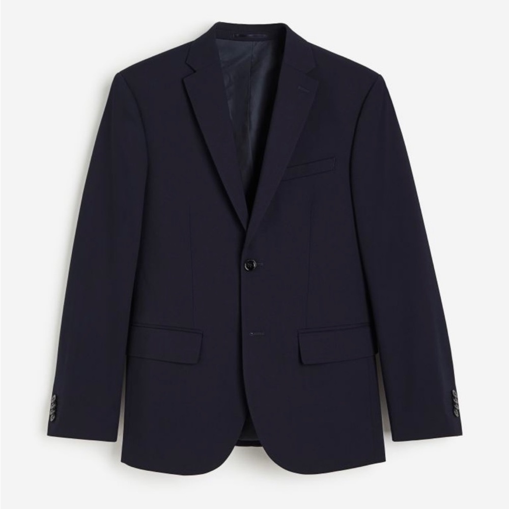 H&M men’s slim fit navy blue blazer